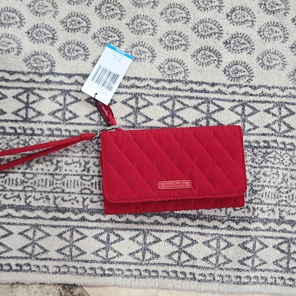 Vera Bradley  RFID Smartphone Wristlet Tango Red Wallet. - Picture 7 of 7